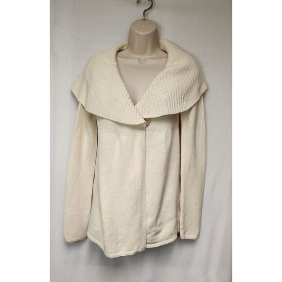 The Limited Womens Small Beige Tan Shawl Neckline Wool Cardigan Sweater Size SM - Picture 2 of 5